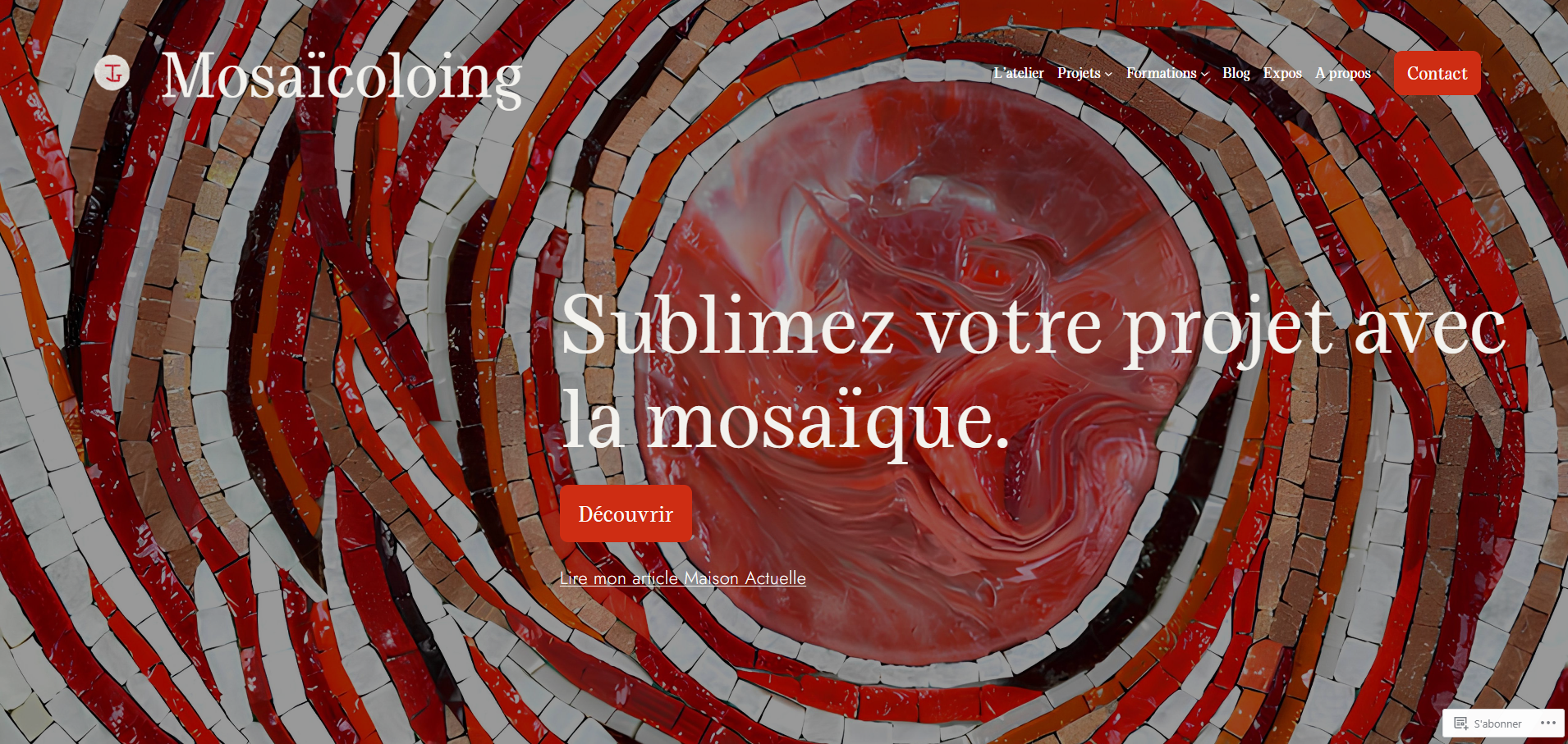 Aperçu du site Mosaicoloing